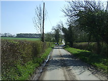 SO9456 : Minor road near Huddington Hill Farm by JThomas