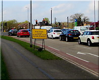 ST3037 : Queueing traffic on The Clink, Bridgwater by Jaggery