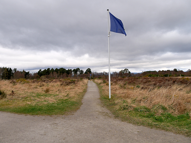 Flags Marking the Jacobite Lines at Culloden