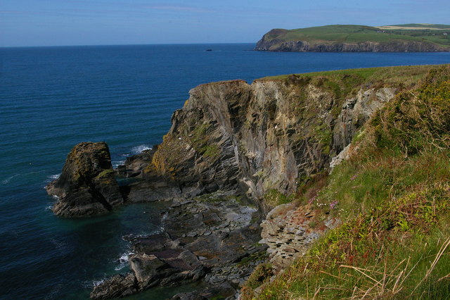 Aber Step, with Newport Bay beyond
