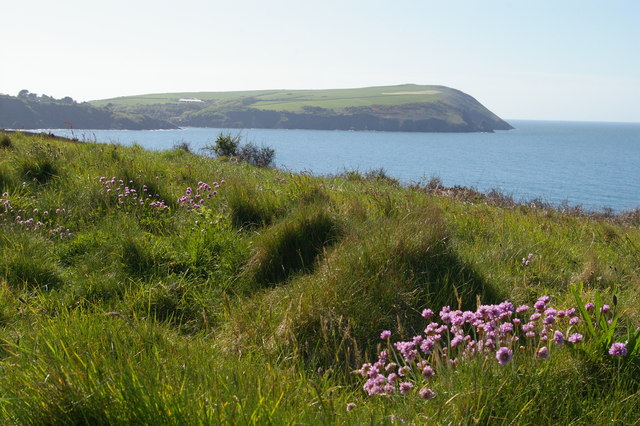 Looking west from Aber Step to Dinas Island