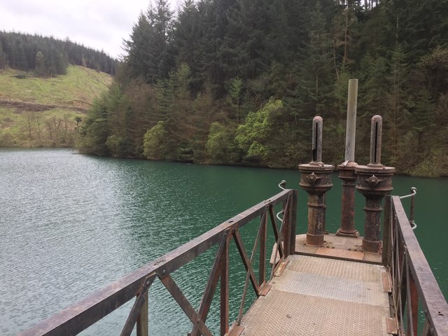 Iron Jetty At Wernderi Reservoir C Alan Hughes Geograph Britain And Ireland