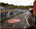 ST3089 : No Entry signs at the edge of the Highways Depot, Malpas, Newport by Jaggery