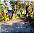 Public footpath past Holm View north of Dinas Powys