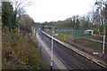 Looking down on Styal Station