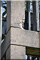 SP2878 : Bell tower of St Oswald's Church, Tile Hill, west Coventry – corner concrete detail by Robin Stott