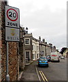 20 Zone sign, New Street, Wells