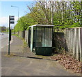 Turnpike Road bus stop and shelter, Llanyravon, Cwmbran