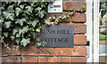 Plaque, Bush Hill Cottage, Bush Hill, Enfield