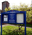 Llanyrafon Methodist Church information board, Cwmbran