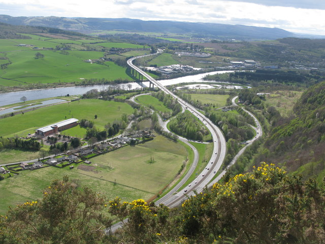 View south-west from Kinnoull Hill