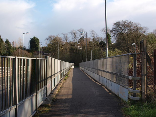 Pedestrian route over the Glasgow South Orbital