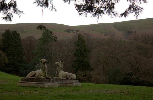 Statues at Underscar Manor hotel