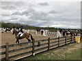 SK1427 : Showjumping warm-up arena at Eland Lodge Horse Trials by Jonathan Hutchins