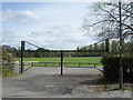 Gated car park off Barnet Lane