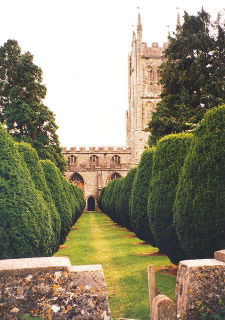 The Yew Avenue, St Andrew's Church, Mells