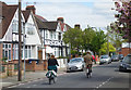 Cycling along Ashfield Road