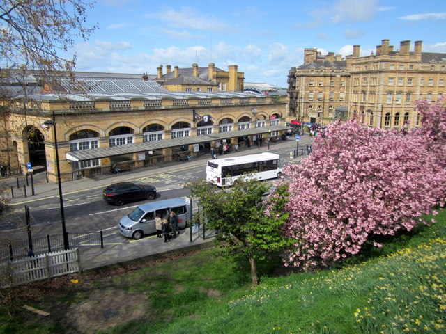 York Station Entrance From the City Walls