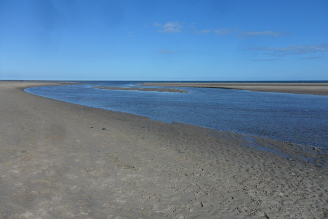 Mouth of the Aln at low tide