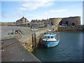 NU2328 : Berwick Registered Fishing Boats : BK7 Sweet Promise At Beadnell Harbour, Northumberland by Richard West