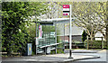 Bus stop and shelter, Cairnshill, Belfast (April 2017)