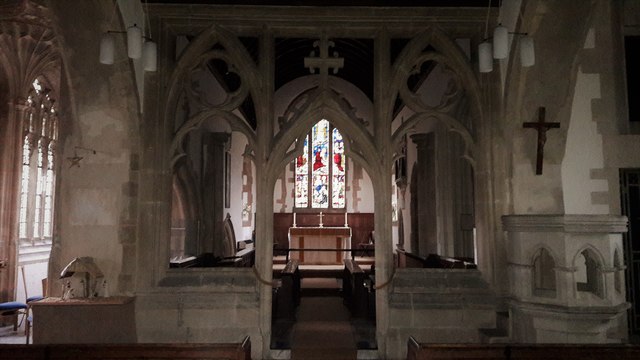 St Mary, North Leigh:  view east