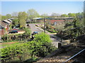 View from a Southampton-Salisbury train - Budds Lane, Romsey