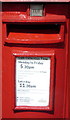 Detail, Edward VIII postbox on Waggon Road, Hadley Wood