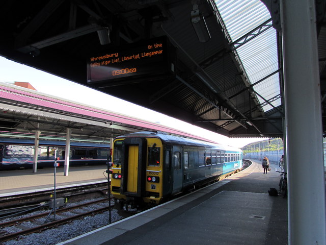 Electronic display, platform 4, Swansea railway station