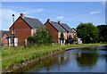 New canalside housing near Brereton, Staffordshire