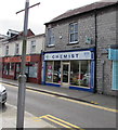 M W Phillips Chemist shop in Bridgend town centre