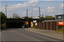 TQ2191 : Looking west along Bunn's Lane towards the M1 by Christopher Hilton