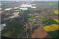 Wainfleet and the Tofts, with the A52 running down the east side of the Tofts: aerial 2017