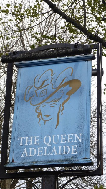 The sign of the Queen Adelaide