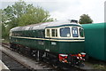 View of a Class 33 diesel on standby at Ongar