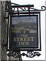 Street Inn name sign, Street, Somerset