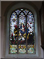 Memorial window in Hardingham St. George church