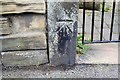 Benchmark on gatepost of #23 Carlisle Road