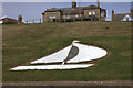 Yacht by Dovercourt beach