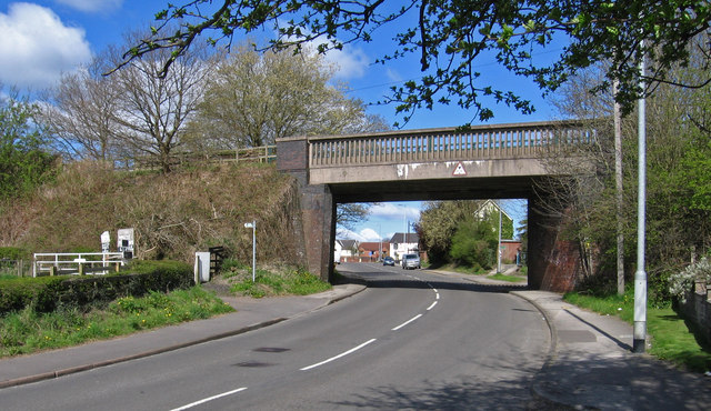 Teversal - former railway bridge over Fackley Road