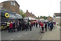 Team coaches on Commercial Street