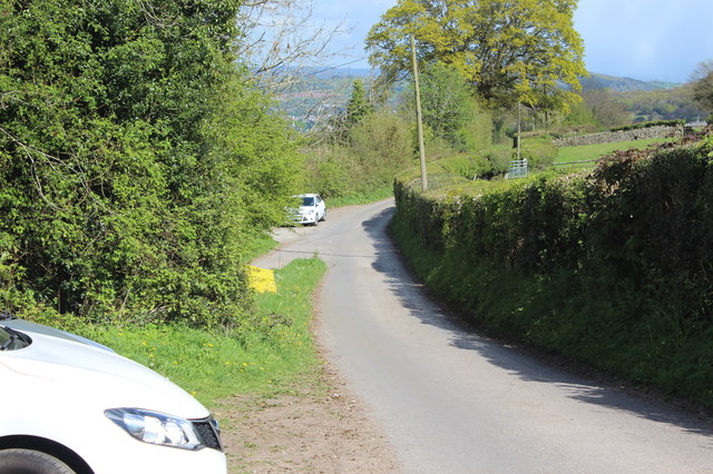 Minor road near Wenallt
