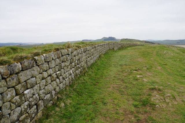 Hadrian's Wall on Peel Crags