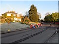 SU5749 : Frosty morning - Hill Road by Mr Ignavy