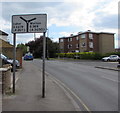 Y-junction directions sign, Bridge Road, East Molesey