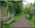 Public footpath near the Oak Spinney Business Park