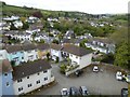 Houses in the shadow of Totnes Castle