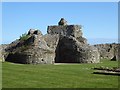 TQ6404 : Pevensey Castle - Remains of the keep by Rob Farrow