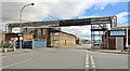 Pipe bridge across Wickham Road, Grimsby