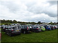 Car park field for Day 2 of the JK International Orienteering Festival 2017